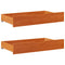 vidaXL Bed Frame without Mattress Wax Brown 200x200 cm Solid Wood Pine