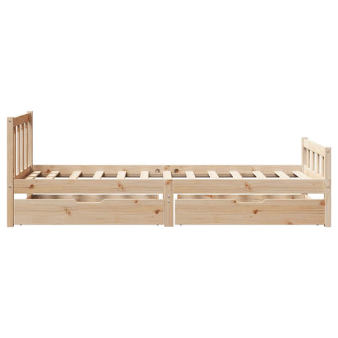 vidaXL Bed Frame without Mattress 90x190 cm Single Solid Wood Pine