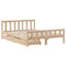 vidaXL Bed Frame without Mattress 120x190 cm Small Double Solid Wood Pine