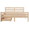 vidaXL Bed Frame without Mattress 150x200 cm King Size Solid Wood Pine