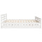 vidaXL Bed Frame without Mattress White 200x200 cm Solid Wood Pine