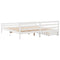vidaXL Bed Frame without Mattress White 200x200 cm Solid Wood Pine