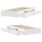 vidaXL Bed Frame without Mattress White 75x190 cm Small Single Solid Wood Pine