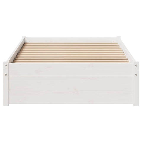 vidaXL Bed Frame without Mattress White 90x200 cm Solid Wood Pine