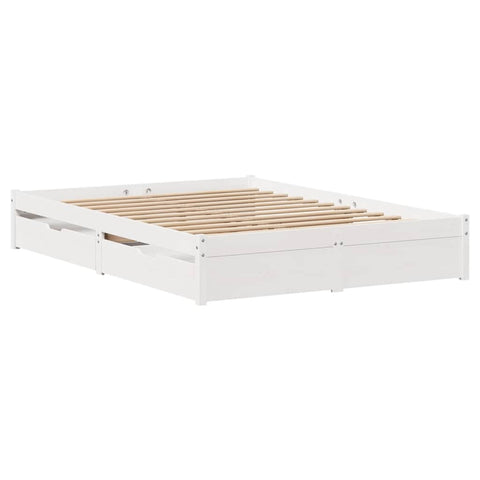 vidaXL Bed Frame without Mattress White 160x200 cm Solid Wood Pine