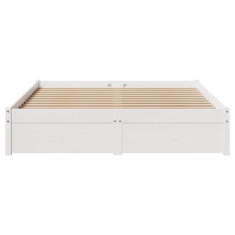 vidaXL Bed Frame without Mattress White 160x200 cm Solid Wood Pine
