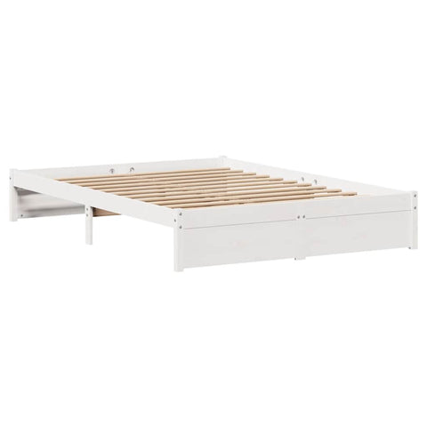 vidaXL Bed Frame without Mattress White 160x200 cm Solid Wood Pine