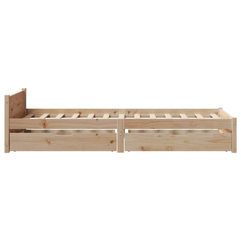 vidaXL Bed Frame without Mattress 100x200 cm Solid Wood Pine