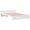 vidaXL Bed Frame without Mattress White 140x200 cm Solid Wood Pine