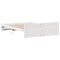 vidaXL Bed Frame without Mattress White 140x200 cm Solid Wood Pine