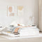 vidaXL Bed Frame without Mattress White 140x200 cm Solid Wood Pine