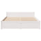 vidaXL Bed Frame without Mattress White 150x200 cm King Size Solid Wood Pine
