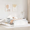 vidaXL Bed Frame without Mattress White 150x200 cm King Size Solid Wood Pine