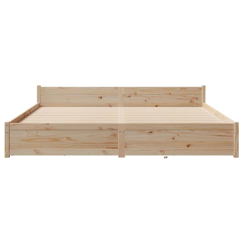 vidaXL Bed Frame without Mattress 160x200 cm Solid Wood Pine