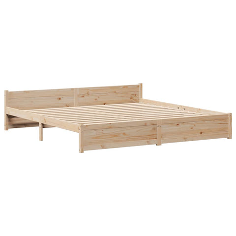 vidaXL Bed Frame without Mattress 160x200 cm Solid Wood Pine