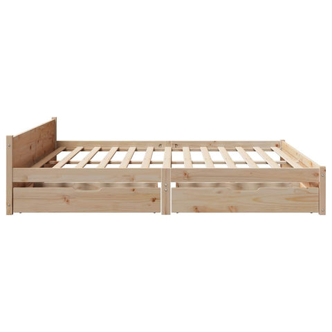 vidaXL Bed Frame without Mattress 160x200 cm Solid Wood Pine