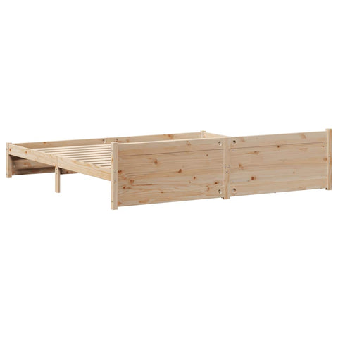 vidaXL Bed Frame without Mattress 160x200 cm Solid Wood Pine