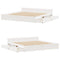 vidaXL Bed Frame without Mattress White 200x200 cm Solid Wood Pine