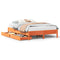 vidaXL Bed Frame without Mattress Wax Brown 120x200 cm Solid Wood Pine