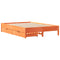 vidaXL Bed Frame without Mattress Wax Brown 120x200 cm Solid Wood Pine