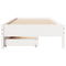 vidaXL Bed Frame without Mattress White 90x200 cm Solid Wood Pine
