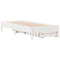 vidaXL Bed Frame without Mattress White 90x200 cm Solid Wood Pine