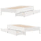 vidaXL Bed Frame without Mattress White 90x200 cm Solid Wood Pine