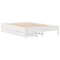 vidaXL Bed Frame without Mattress White 120x190 cm Small Double Solid Wood Pine
