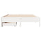 vidaXL Bed Frame without Mattress White 120x190 cm Small Double Solid Wood Pine