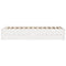 vidaXL Bed Frame without Mattress White 120x190 cm Small Double Solid Wood Pine