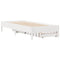 vidaXL Bed Frame without Mattress White 90x190 cm Single Solid Wood Pine