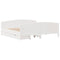 vidaXL Bed Frame without Mattress White 200x200 cm Solid Wood Pine