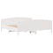 vidaXL Bed Frame without Mattress White 200x200 cm Solid Wood Pine