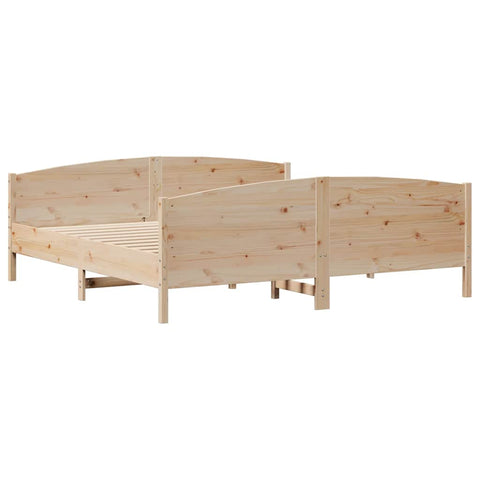 vidaXL Bed Frame without Mattress 160x200 cm Solid Wood Pine