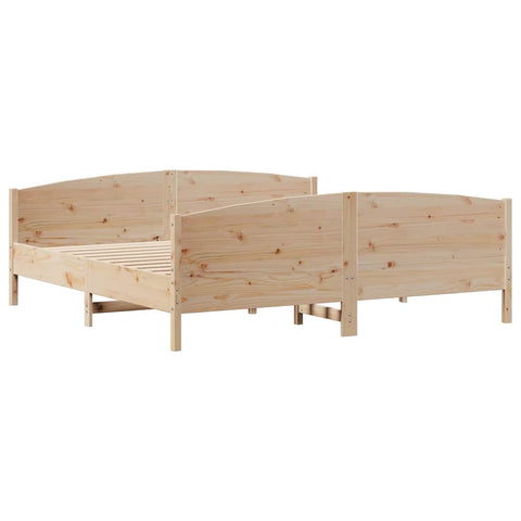 vidaXL Bed Frame without Mattress 160x200 cm Solid Wood Pine