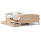 vidaXL Bed Frame without Mattress 140x200 cm Solid Wood Pine