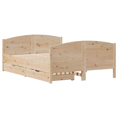 vidaXL Bed Frame without Mattress 120x200 cm Solid Wood Pine