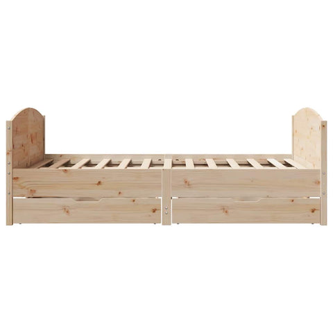 vidaXL Bed Frame without Mattress 120x200 cm Solid Wood Pine
