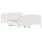 vidaXL Bed Frame without Mattress White 135x190 cm Double Solid Wood Pine