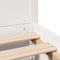 vidaXL Bed Frame without Mattress White 135x190 cm Double Solid Wood Pine
