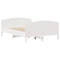 vidaXL Bed Frame without Mattress White 120x190 cm Small Double Solid Wood Pine