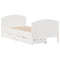 vidaXL Bed Frame without Mattress White 100x200 cm Solid Wood Pine