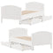 vidaXL Bed Frame without Mattress White 100x200 cm Solid Wood Pine