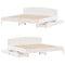 vidaXL Bed Frame without Mattress White 180x200 cm Super King Solid Wood Pine