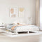 vidaXL Bed Frame without Mattress White 180x200 cm Super King Solid Wood Pine