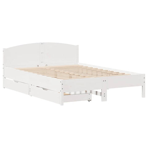 vidaXL Bed Frame without Mattress White 160x200 cm Solid Wood Pine
