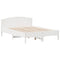 vidaXL Bed Frame without Mattress White 160x200 cm Solid Wood Pine