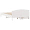 vidaXL Bed Frame without Mattress White 160x200 cm Solid Wood Pine