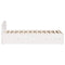 vidaXL Bed Frame without Mattress White 120x190 cm Small Double Solid Wood Pine