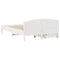 vidaXL Bed Frame without Mattress White 120x190 cm Small Double Solid Wood Pine